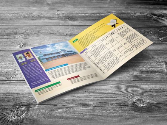 Open magazine spread with editorial layout by Dzone Ads